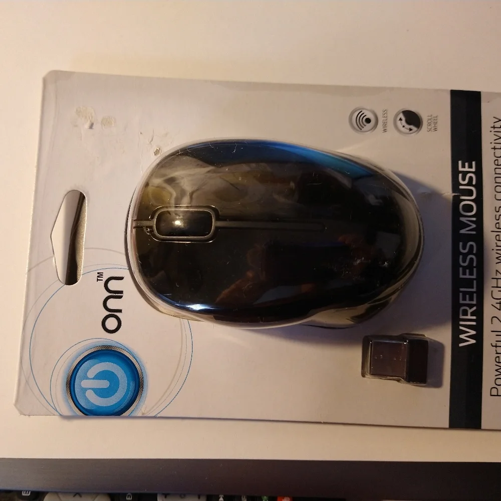 New Onn brand wireless Mouse in package